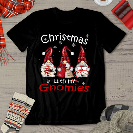 Gnome Family Christmas Shirts For Women Men - Buffalo Plaid T-Shirt