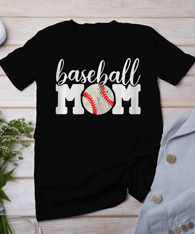 Baseball Mom Shirt Gift - Cheering Mother Of Boys Outfit T-Shirt