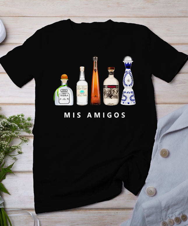 Mis Amigos Tequila Funny Cinco De Mayo Mexican Party T-Shirt