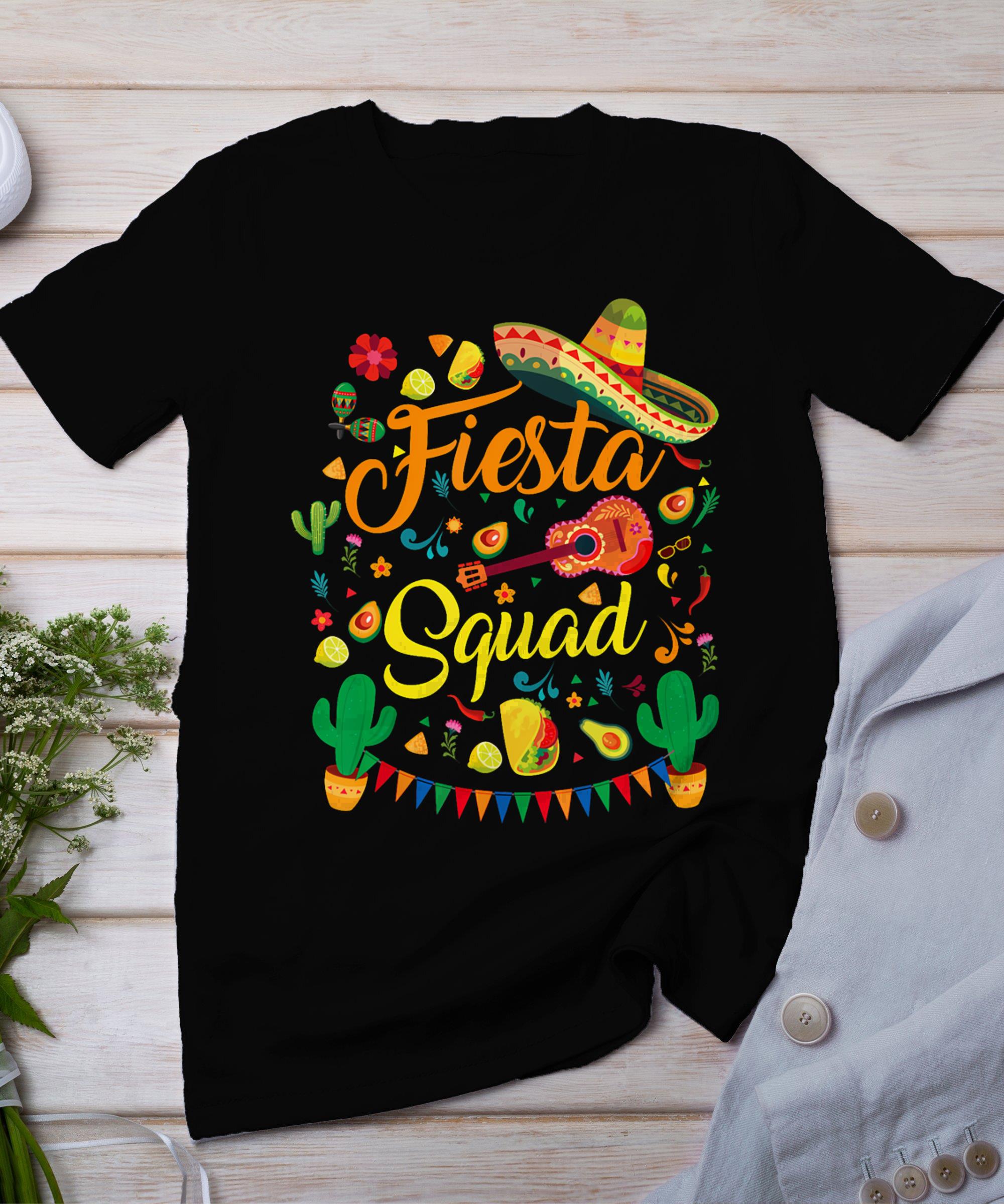 Cinco De Mayo Fiesta Squad Family Matching Men Women  Kids T-Shirt