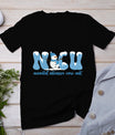 Winter Nicu Nurse Xmas Snowman Neonatal Intensive Care Unit T-Shirt