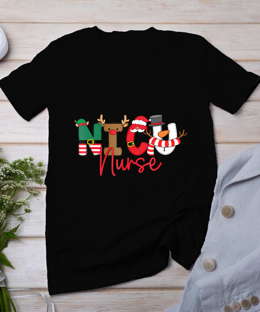 Nicu Christmas Shirt Nicu Nurse Xmas Party Nicu Nursing T-Shirt