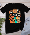 Peds Crew Pumpkin Thanksgiving Fall Pediatric Nurse Retro T-Shirt