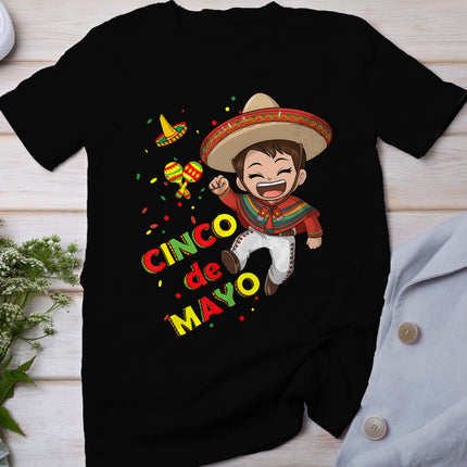 Cinco De Mayo For Kids Boys Mexican Design Awesome Fiesta T-Shirt