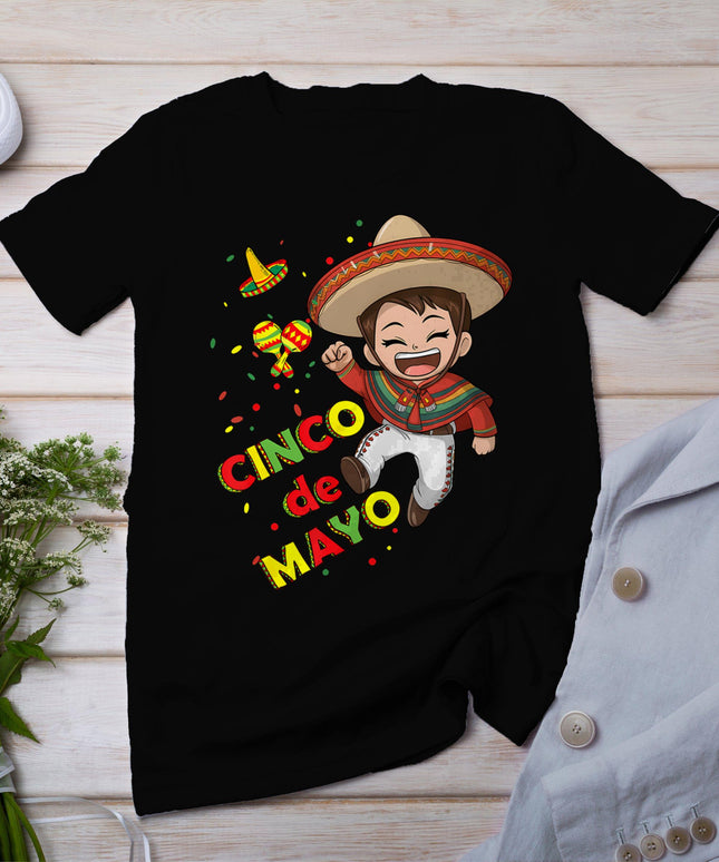 Cinco De Mayo For Kids Boys Mexican Design Awesome Fiesta T-Shirt