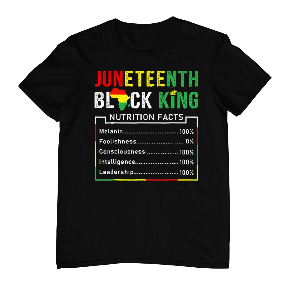 Awesome Juneteenth Black King Melanin Fathers Day Men Boys T-Shirt