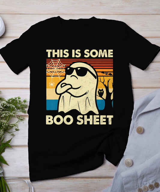 This Is Some Boo Sheet Ghost Retro Funny Halloween Men Women T-Shirt