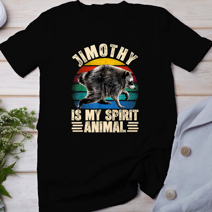 Vintage Jimothy Raccoon is My Spirit Animal Raccoon Meme T-Shirt