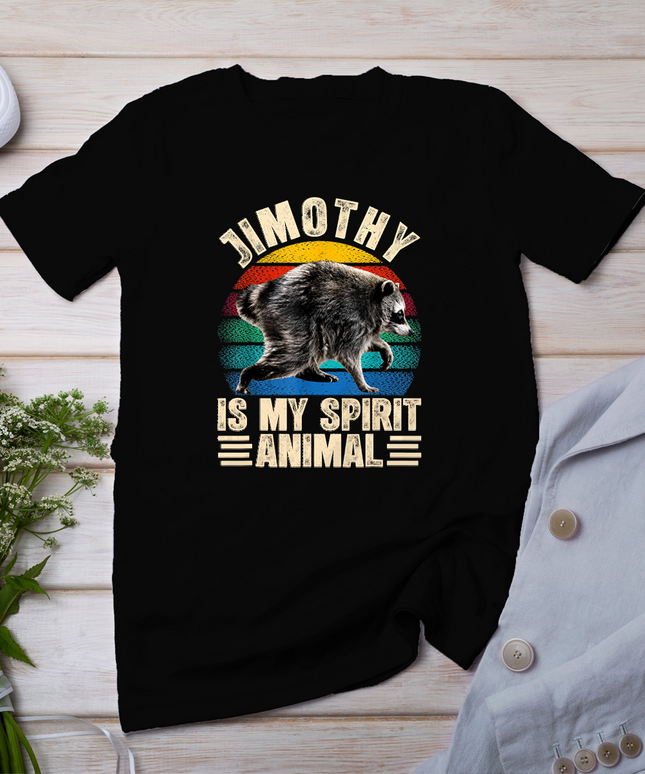 Vintage Jimothy Raccoon is My Spirit Animal Raccoon Meme T-Shirt