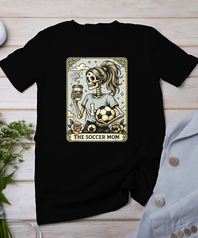 Soccer Mom Tarot Card, Vintage Halloween Soccer Mama T-Shirt