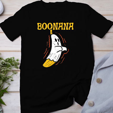 Boonana Cute Ghost Banana Halloween Costume Men Women Kids T-Shirt
