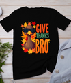 Give Thanks Bro Cute Turkey Toddler Thankful Thanksgiving T-Shirt