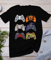 Halloween Skeleton Zombie Gaming Controllers Mummy Boys Kids T-Shirt