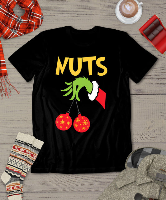 Chest Nuts Matching Chestnuts Funny Christmas Couples Nuts T-Shirt