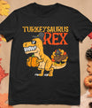 Turkeysaurus Rex Dab Turkey Dino Toddler Boys Thanksgiving T-Shirt