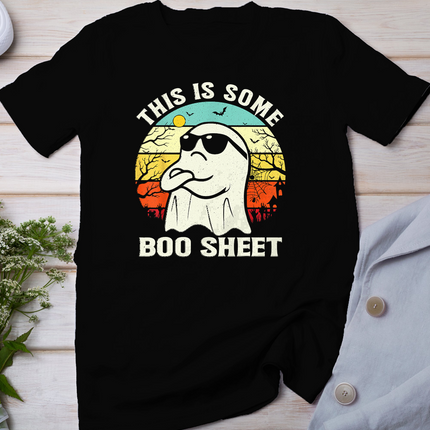 This is Some Boo Sheet Ghost Retro Funny Halloween Men Women T-Shirt