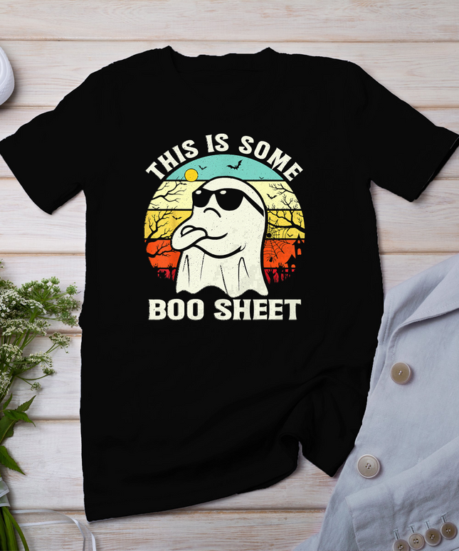 This is Some Boo Sheet Ghost Retro Funny Halloween Men Women T-Shirt