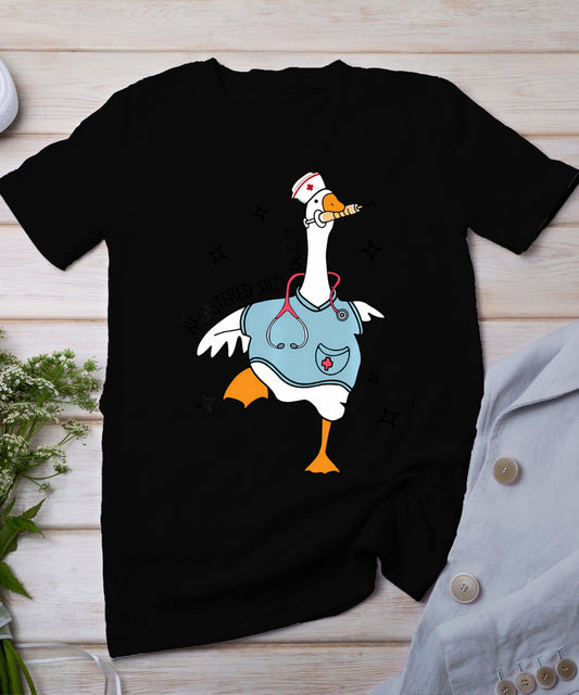 Nurse Registered Silly Goose Nursing School For Nursing Rn T-Shirt