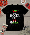 Soccer Elf Family Matching Christmas Group Elf Pajama Gift T-Shirt