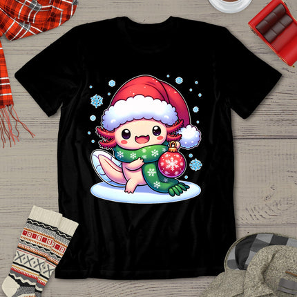 Santa Axolotl Funny Cute Xmas Funny Christmas T-Shirt