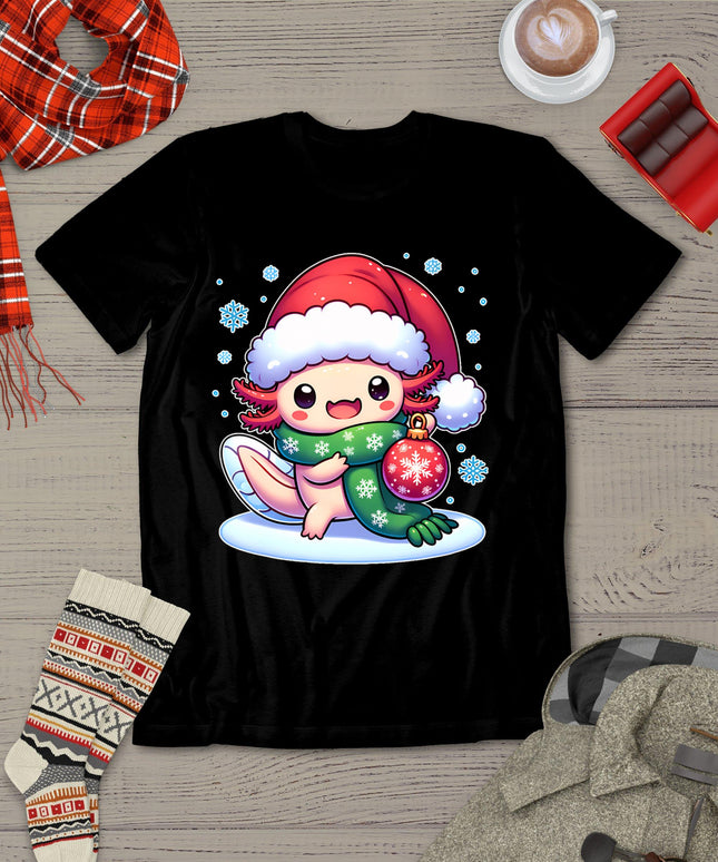 Santa Axolotl Funny Cute Xmas Funny Christmas T-Shirt