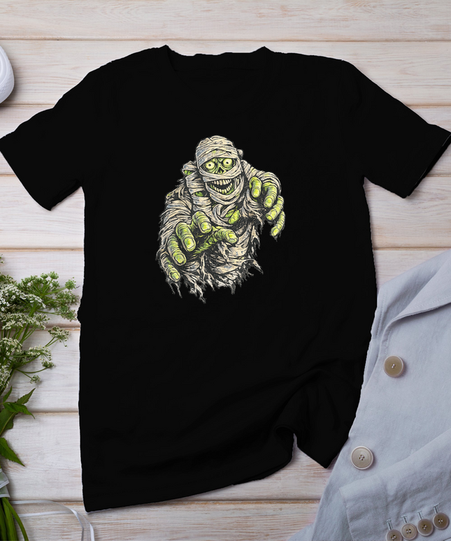 Creepy Funny Mummy Halloween Costume T-Shirt