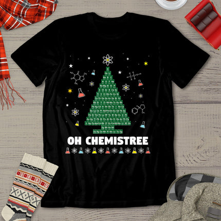 Oh Chemistree Periodic Table Chemistry Christmas Tree T-Shirt