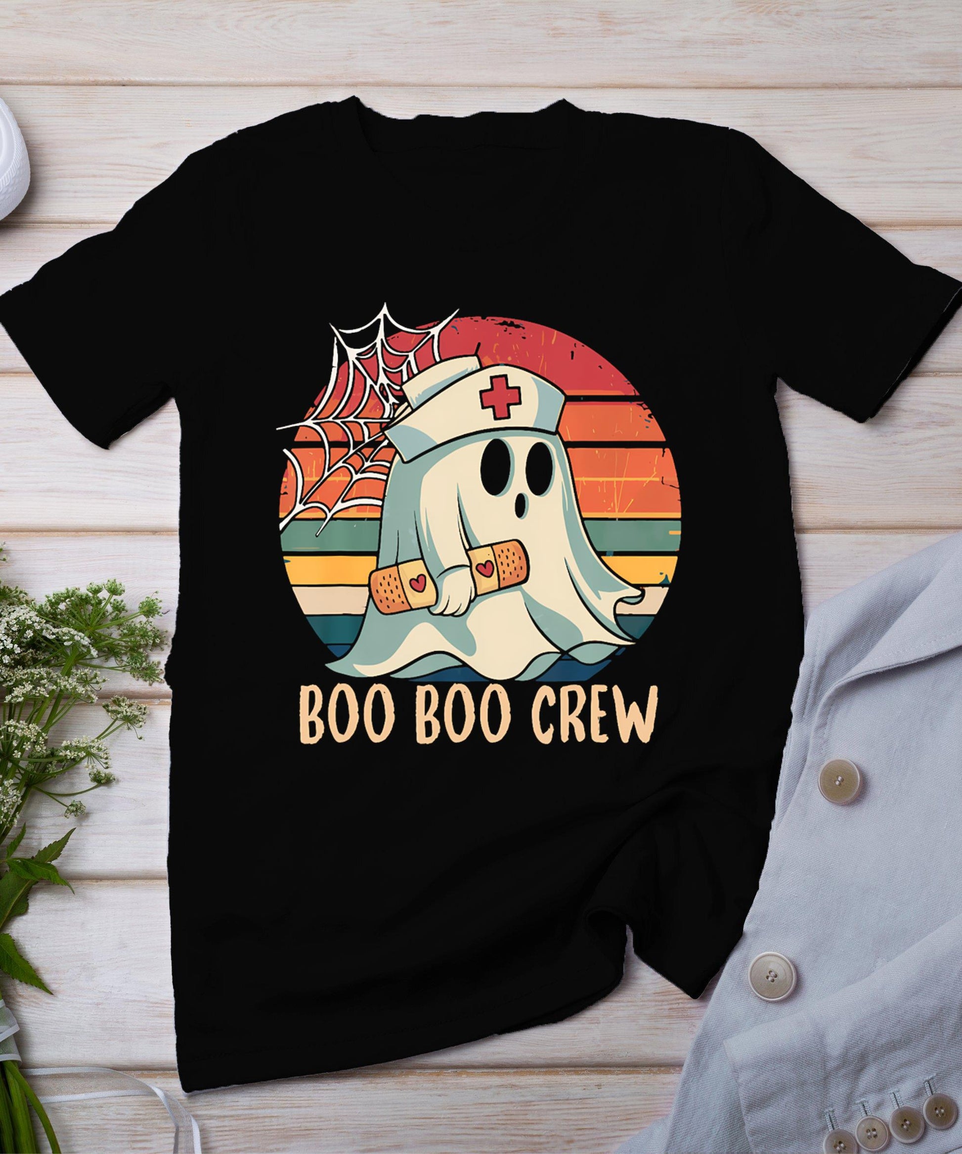 Boo Boo Crew For Nurse Halloween Nursing T-Shirt