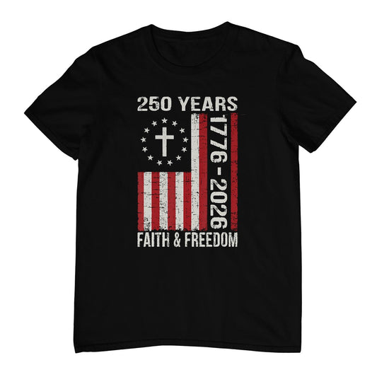 250 Years American 250th Anniversary Usa Us Flag 4th Of July T-Shirt