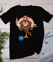 Turkey Bowling Thanksgiving Turkey Playing Bowling Turkey T-Shirt