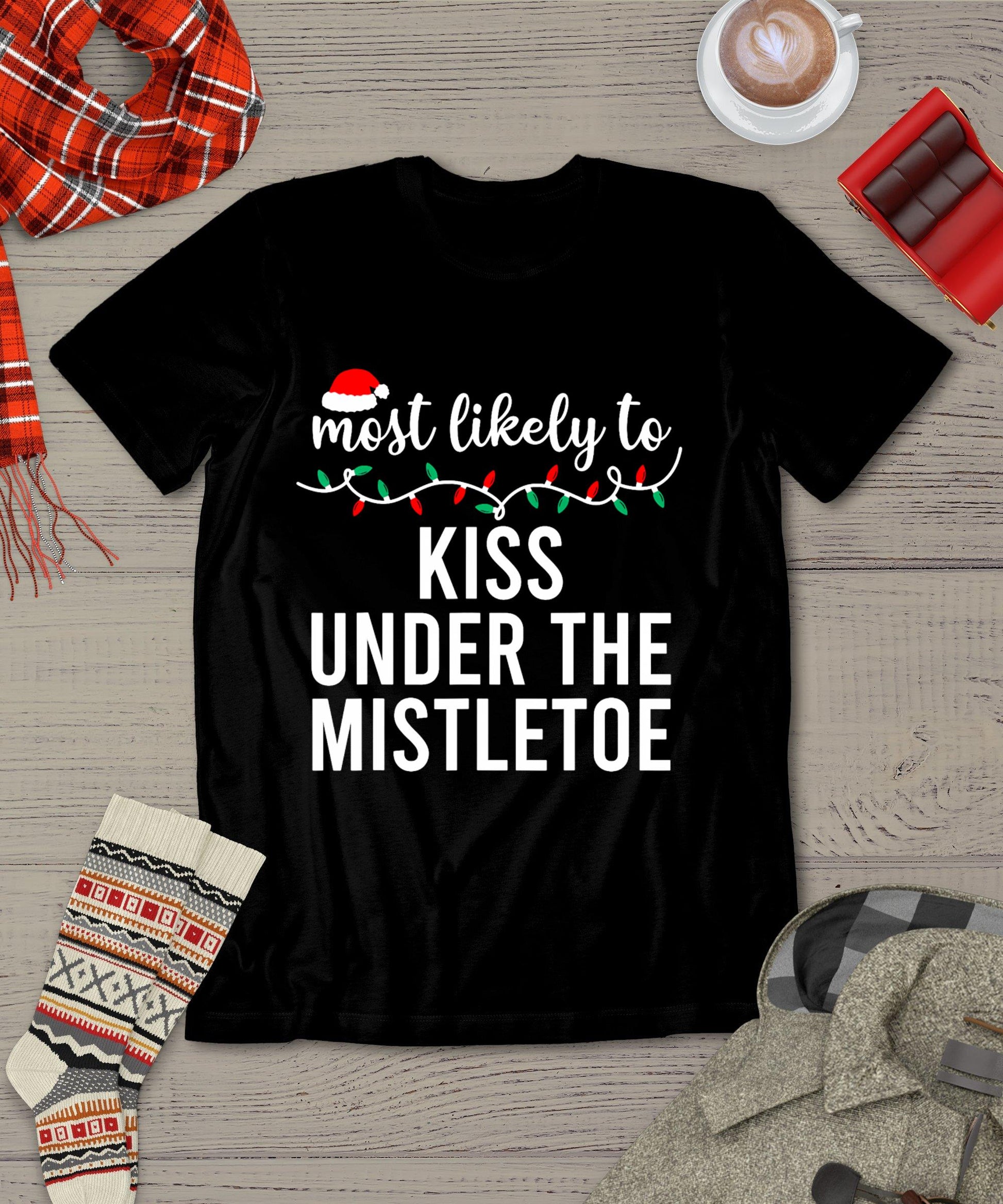 Most Likely To Christmas Shirt Matching Family Pajamas Funny T-Shirt