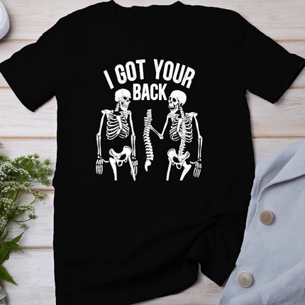I got your back funny skeleton, Halloween Humor Tee, Gift T-Shirt