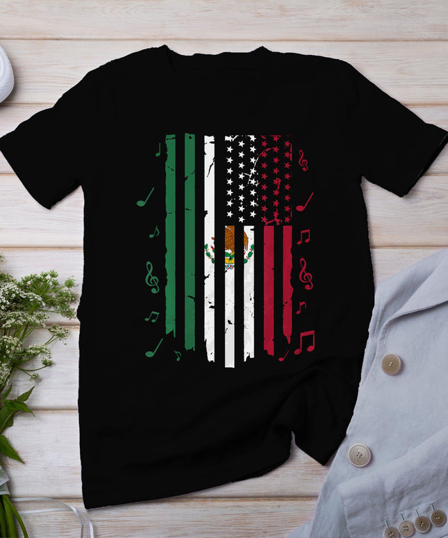 Mexico Us Flag Patriot Mexican Flag American Flag T-Shirt
