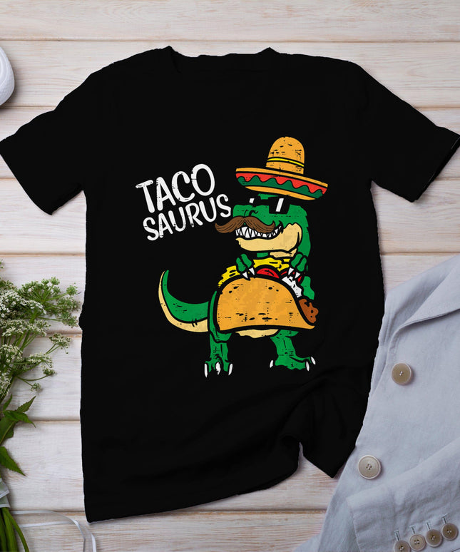 Tacosaurus Taco Dino Trex Cinco De Mayo Kids Toddler Boys T-Shirt
