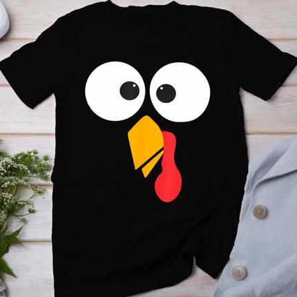 Thanksgiving Turkey Face Matching Family Costume Cute Kids T-Shirt