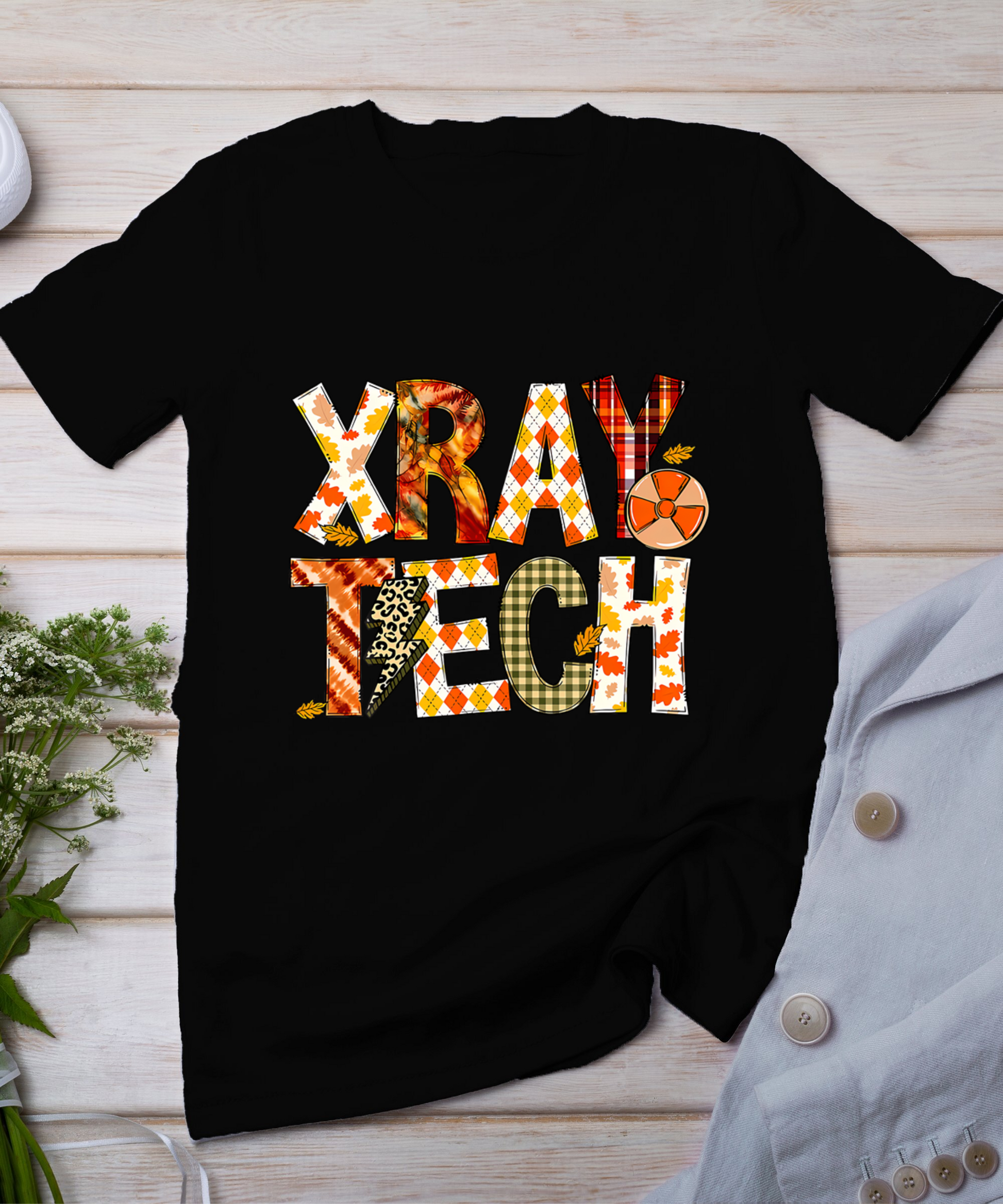 X-Ray Tech Fall Radiology Technologist Autumn Thanksgiving T-Shirt