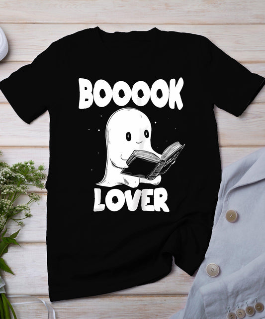 Booook Lover Cute Ghost Bookworm Book Lover Halloween T-Shirt