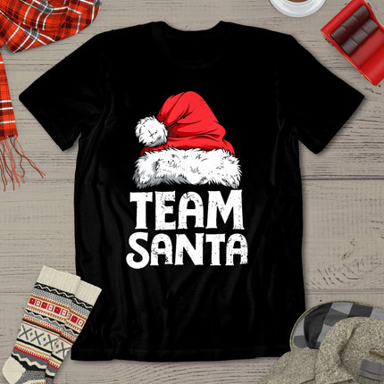 Team Santa Christmas Squad Family Matching Pajamas Boys Men T-Shirt