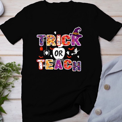 Trick Or Teach Funny Teacher Halloween Costume Funny Halloween T-Shirt