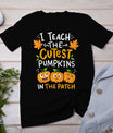 Teacher Halloween Pre-K Teacher Kindergarten Cutest Pumpkins T-Shirt