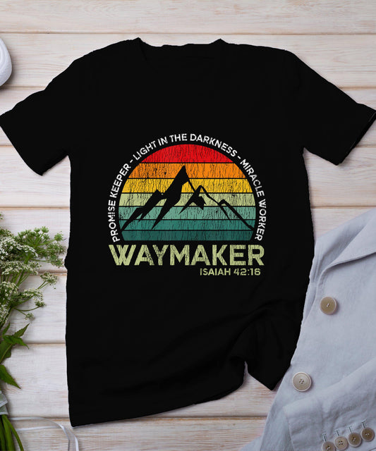 Vintage Waymaker Promise Keeper Miracle Worker Christian T-Shirt