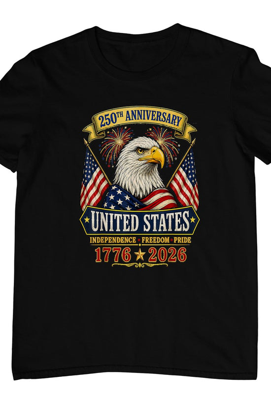 USA Independence 250th Anniversary 1776 2026 Patriotic Eagle T-Shirt