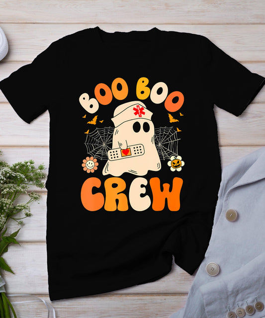 Funny Boo Boo Crew Nurse Ghost Halloween Nurse For Women T-Shirt