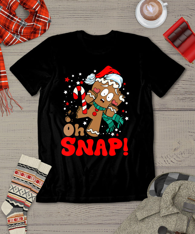 Oh Snap Gingerbread Man Christmas Funny Cookie Baking Xmas T-Shirt