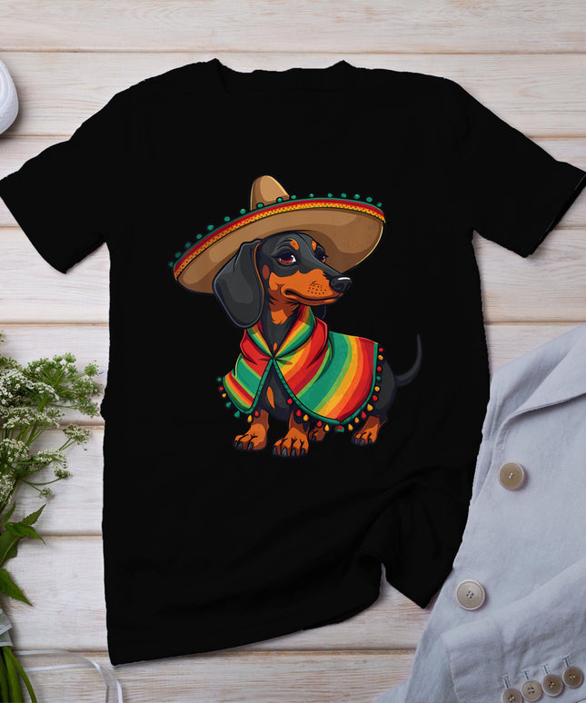 Cinco De Mayo Shirts For Dog Lover Funny Mexican Hat Dog T-Shirt