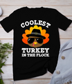 Thanksgiving For Men Boys Toddler Kids Coolest Turkey T-Shirt