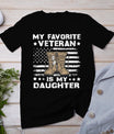 Veterans Day My Favorite Veteran Is My Daughter For Kids T-Shirt