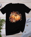 Fall Shirt Women Vintage Pumpkin Autumn Graphic Thanksgiving T-Shirt