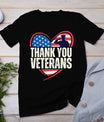 Thank You Veterans Day Memorial Day Partiotic Military Usa T-Shirt