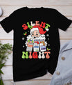 Retro Silent Night Icu Nurse Christmas Intensive Care Unit T-Shirt